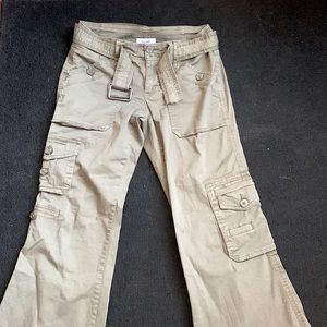 Garage Flare Cargo Pants W/ Belt